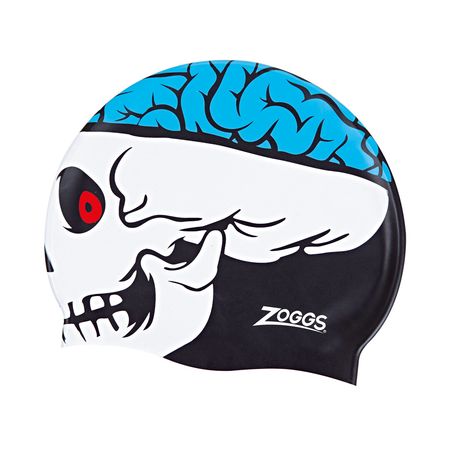 Gorra de Natación Zoggs Jnr Character Silicone Cap - Skull Cráneo