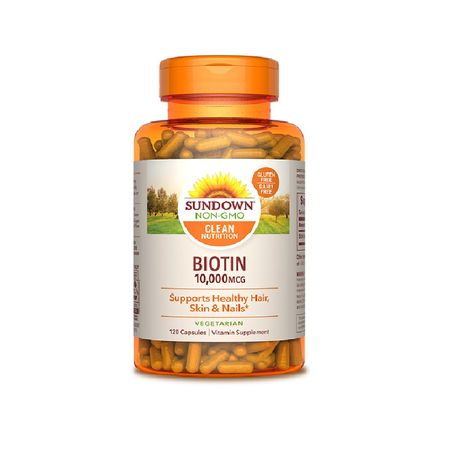Biotina  Sundown x 120 cápsulas, 10 mg