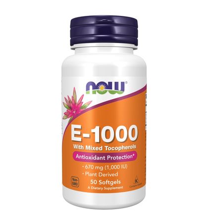 Vitamina E Now Foods x Cápsula, 50 cápsulas, 670 mg