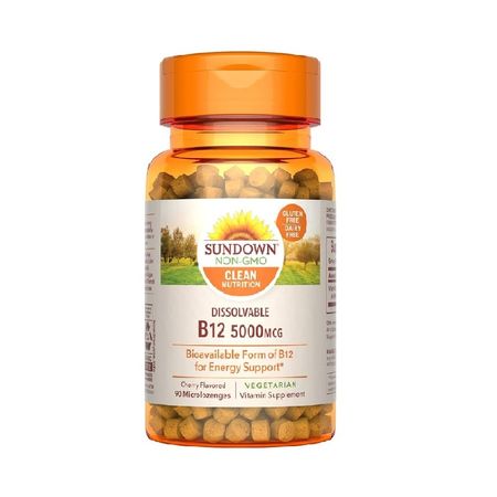 Vitamina B12  Sundown x 5000 mcg, 90 tabletas
