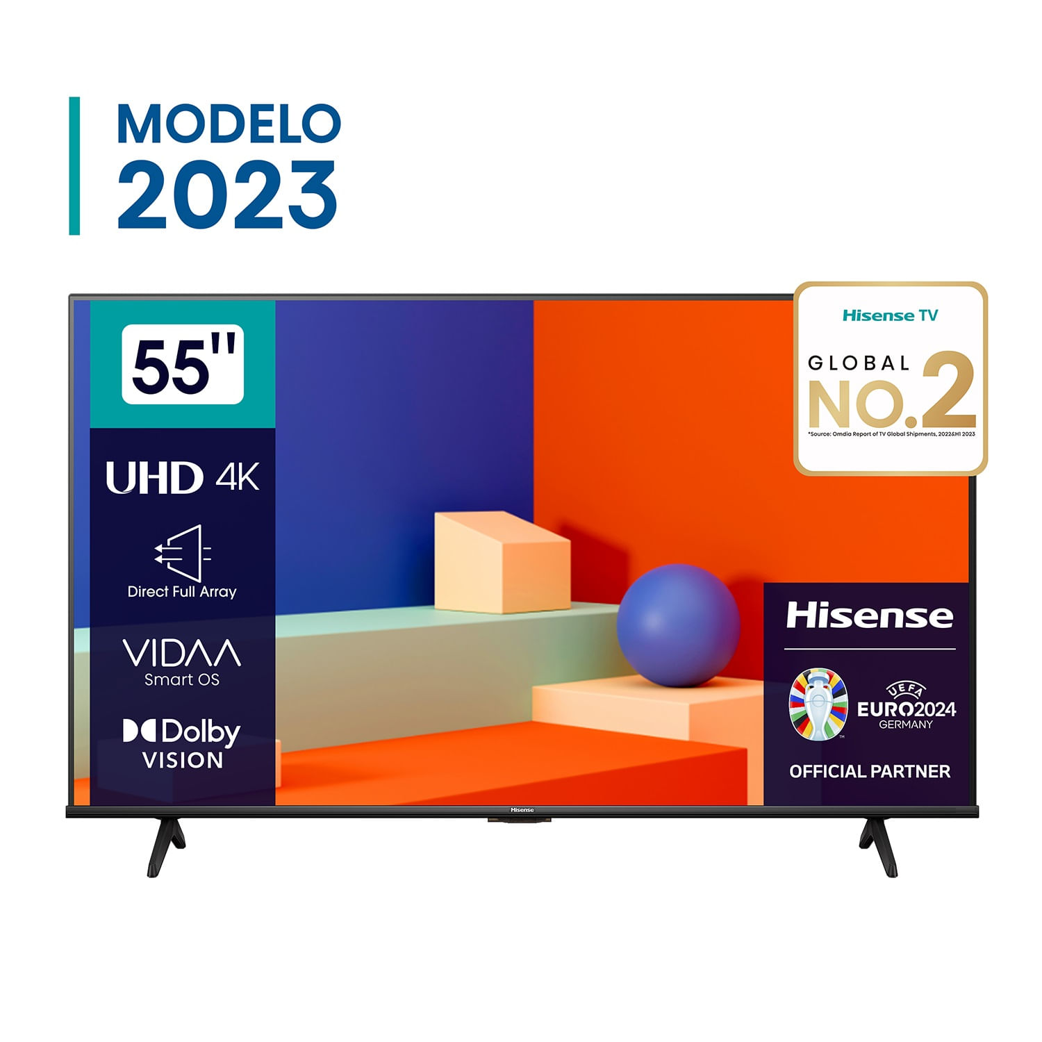 Televisor 55"" Hisense UHD 4K A6K Modelo 2023