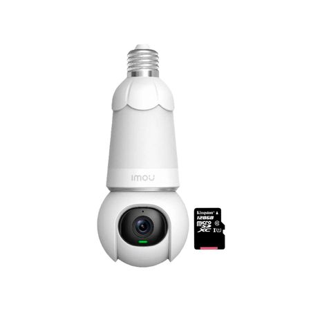 Cámara Seguridad Foco Imou Wifi Bulb Cam 5Mp 360 Noche Color Sd 128gb