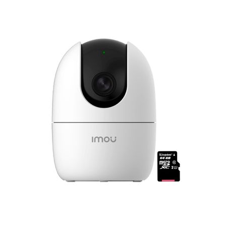 Cámara de Seguridad Imou Wifi Ranger 2 Gira 360 3Mp Micro Sd 64gb