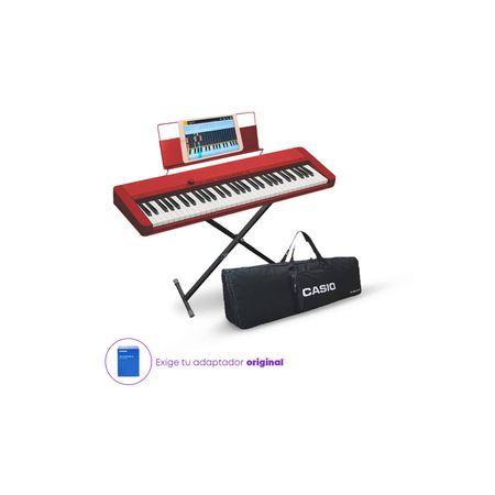 Teclado Casio Ct-s1 Rojo Pack Piano