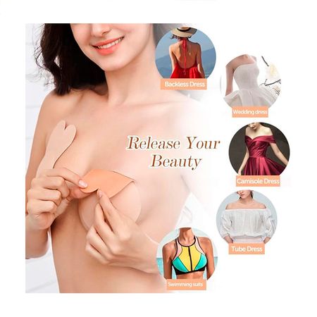 Brasier Invisible con Push Up Color Piel