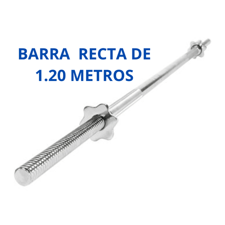 Barra Recta Croamda de 1.20 Metros