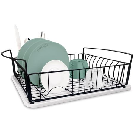 Estante Organizador y Escurridor de Platos Vasos Cubiertos para Cocina 34V