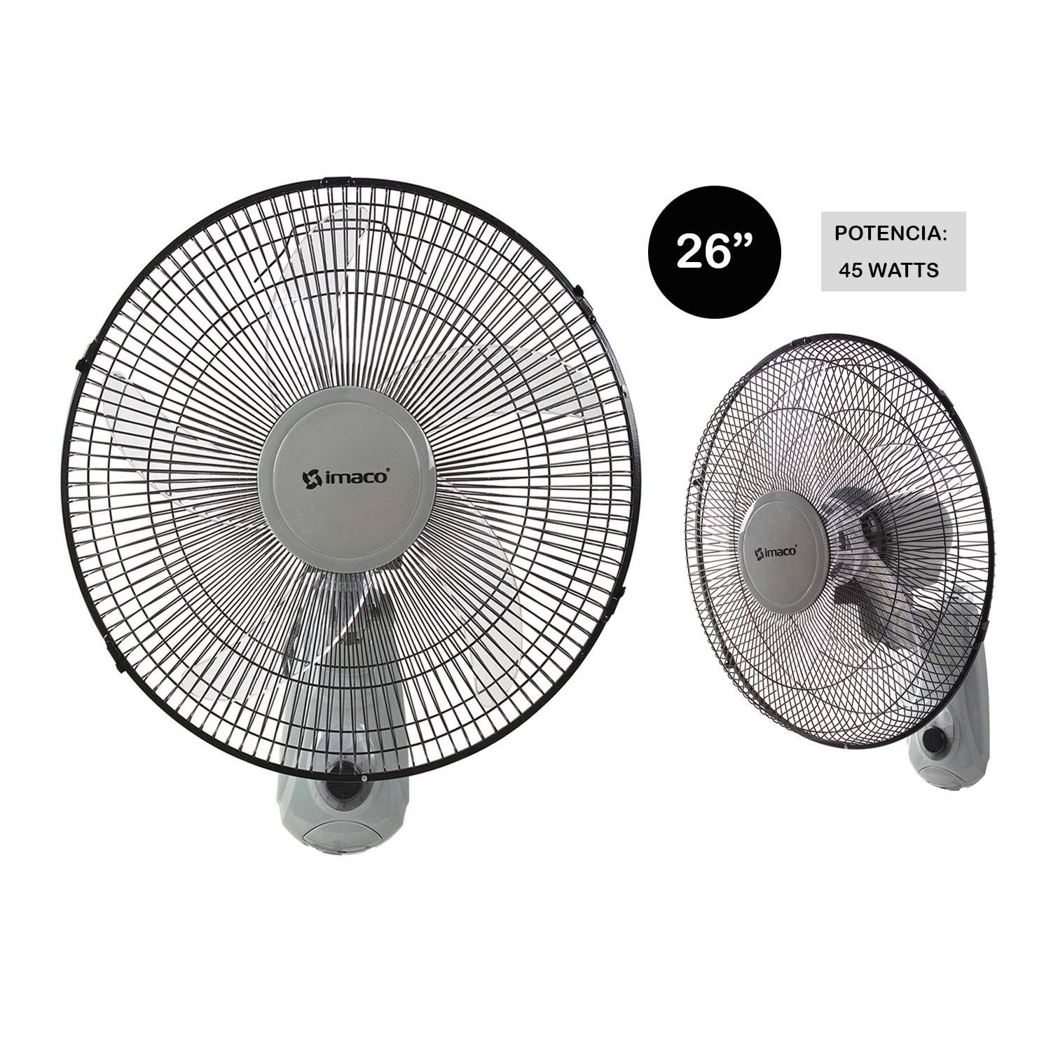 Ventilador de pared 16" 3 velocidades imaco FW450
