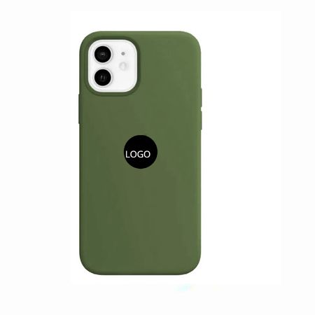 Case Silicona Para Iphone 13 - VERDE MILITAR