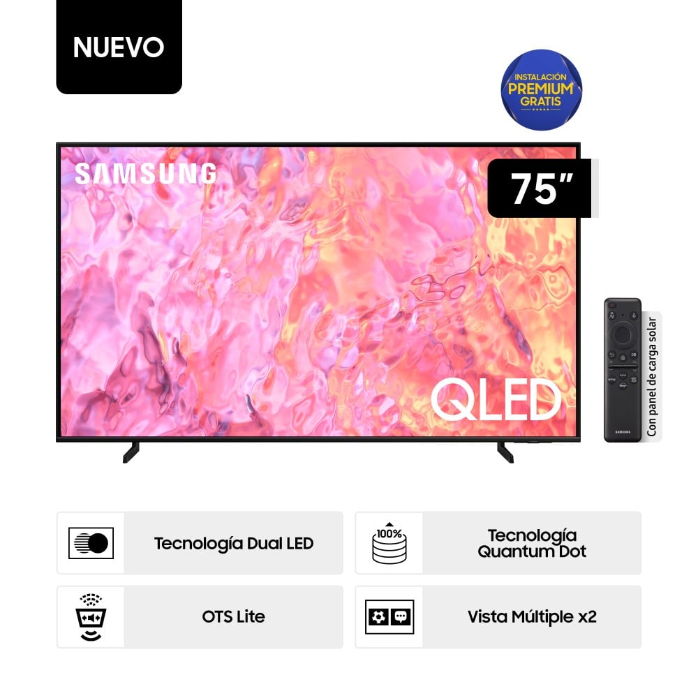 Televisor Samsung Smart TV 75"" QLED 4K QN75Q60CAGXPE