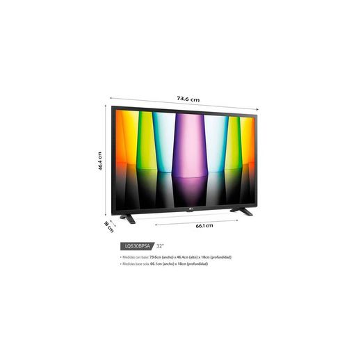LG Pantalla 32 Smart TV LED AI ThinQ HD 32LQ630BPSA (2022) :  : Electrónicos