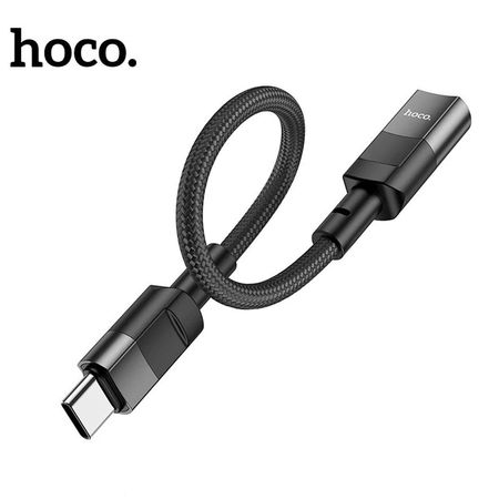 Adaptador Hoco USB-C Macho a Lightning Hembra 10cm U107