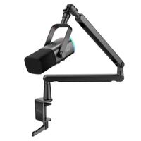 Micrófono Fifine Ampligame TAM8 XLR/USB (Incluye Brazo) Negro