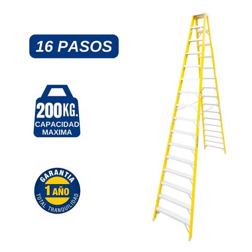 Escalera Metalica Plegable 2 Peldaños Reforzada 150kg Tijera