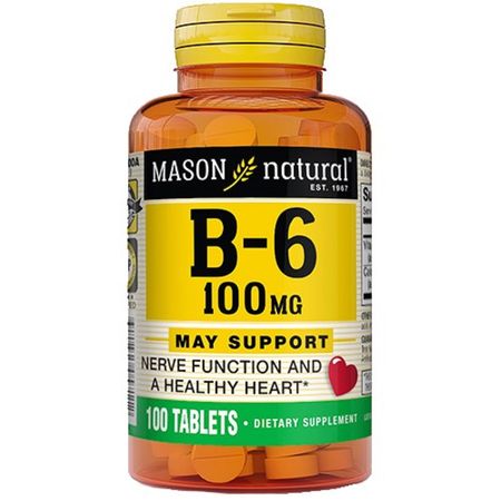 Vitamina B6 Mason Natural x 100 cápsulas