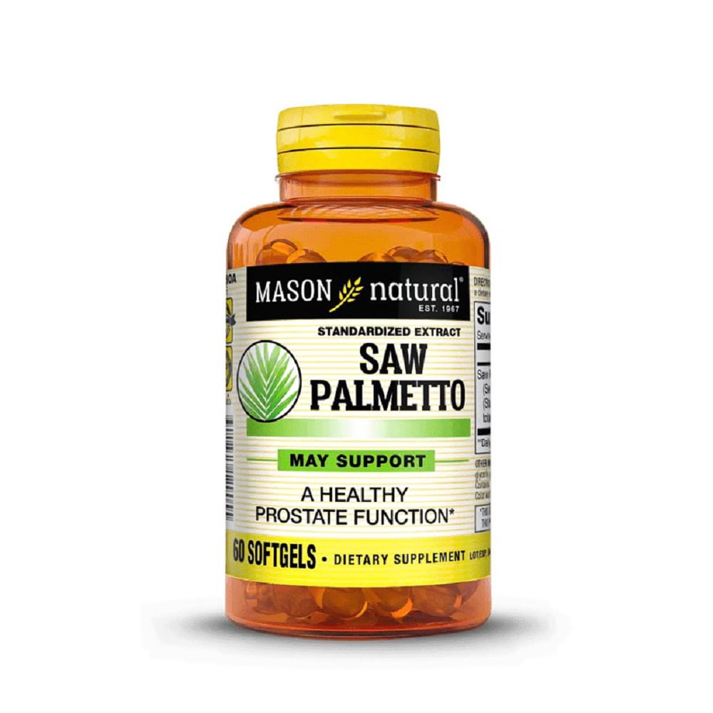Saw Palmetto Extracto Estandarizado Mason Natural x 60 cápsulas