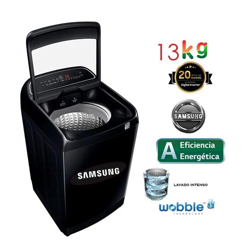 Lavadora Eco Inverter 17 kg Negra SAMSUNG