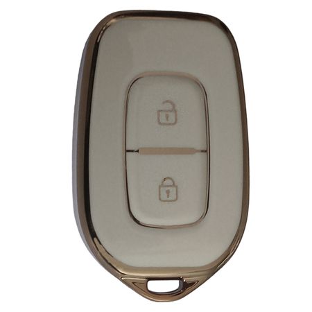 Cobertor de Llave Emisor TPU 02 Botones color Beige para Renault