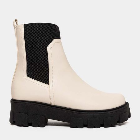 Botines para Mujer FOOTLOOSE AC-003 PU Hueso Talla 35