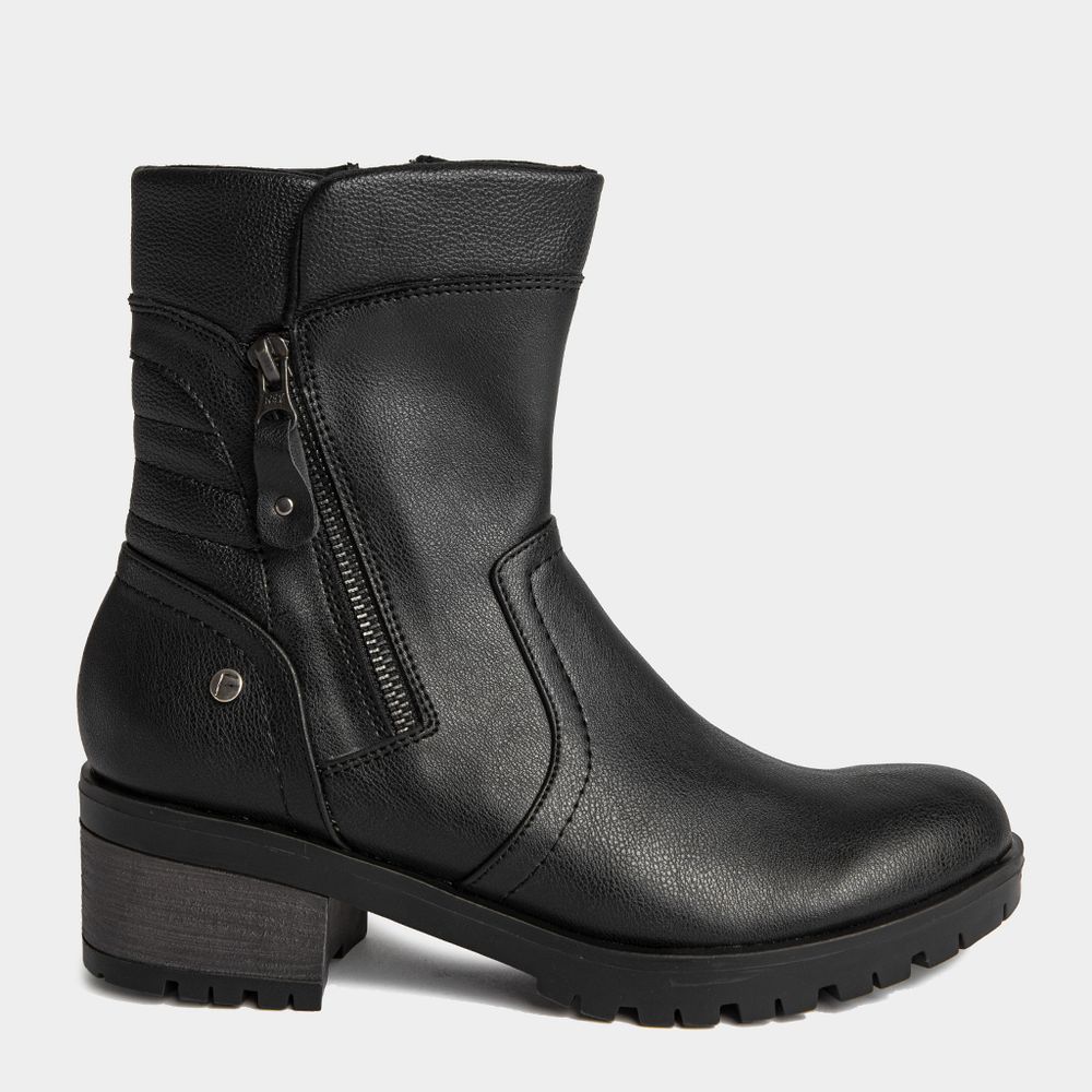 Botines para Mujer FOOTLOOSE FM-028 PU Negro | plazaVea - plazaVea