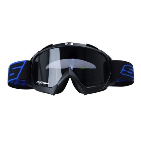 Gafas Shaft Cross Sh-16 Evo Negro Azul Visor Humo