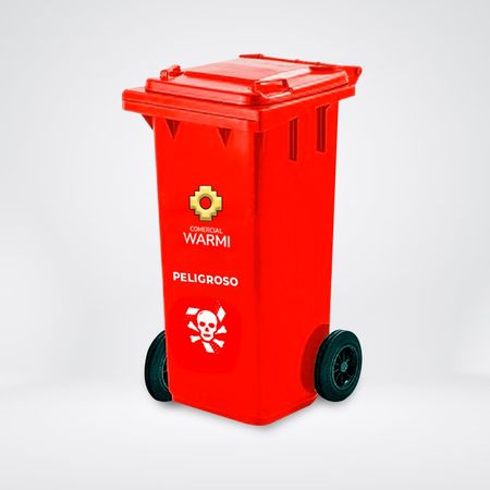 Contenedor de Basura WARMI 240 Lts. Rojo