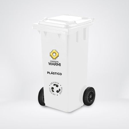 Contenedor de Basura WARMI 120 Lts. Blanco