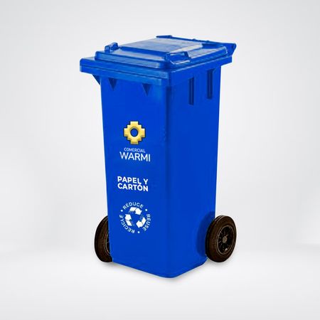 Contenedor de Basura WARMI 120 Lts. Azul