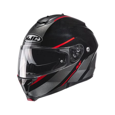 Casco Hjc C91 Tero Negro Gris Rojo Xxl