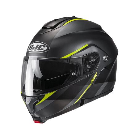 Casco Hjc C91 Tero Negro Gris Amarillo Xxl