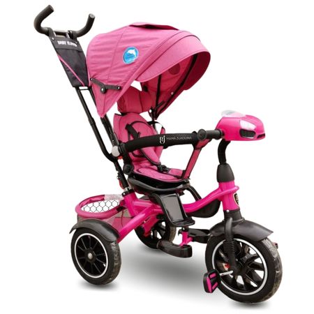 Triciclo Giratorio 3 En 1 Mamá Juaquina Infinity 360 Rosado
