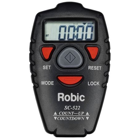 Temporizador Robic SC522 Cuenta Arriba y Regresiva Horario Negro