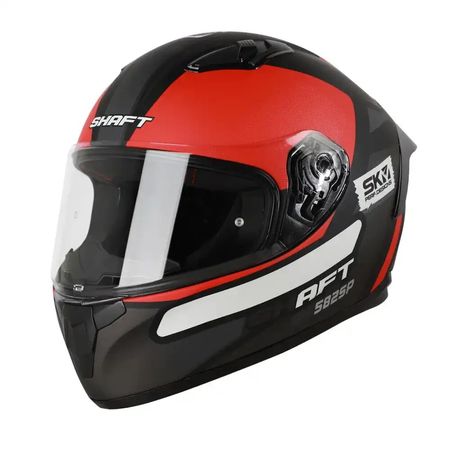 Casco Shaft Sh-582 Sp Lancer Negro Rojo M