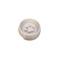 Plato Antiansiedad Melamine para mascota - Blanco