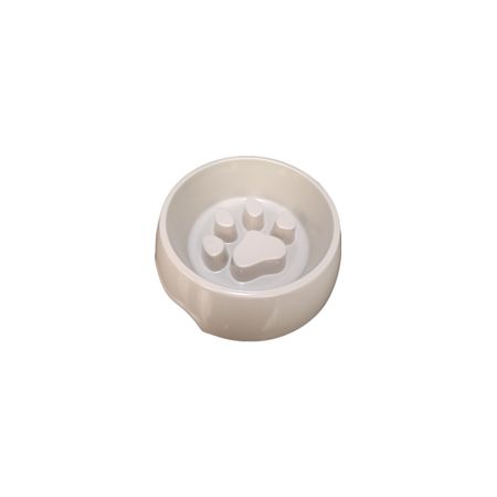 Plato Antiansiedad Melamine para mascota - Blanco