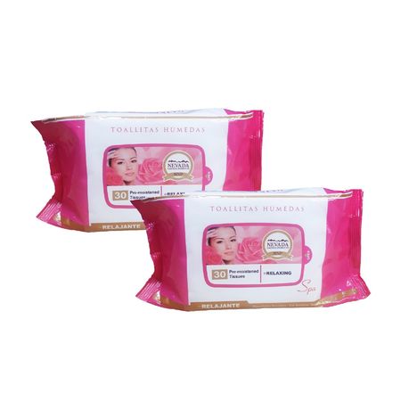 Toallitas Humedas Hidratantes Rosa Nevada Natural Products 2 Unidades