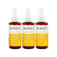 Agua Tónica de Manzanilla con Acido Hialurónico Aclara-T 60ml 3 Unidades
