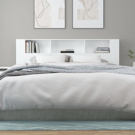 Cabecera para cama moderna con organizador Margaret color Blanco TU MESITA