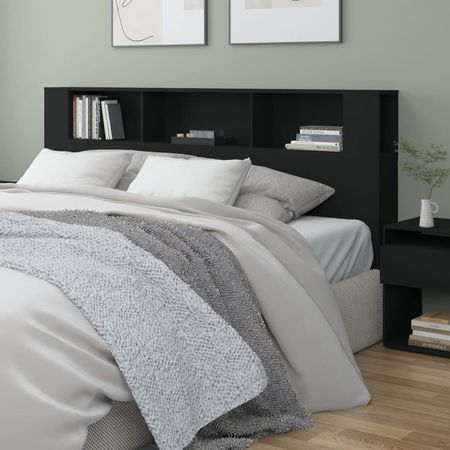 Cabecera para cama moderna con organizador Margaret color Negro TU MESITA