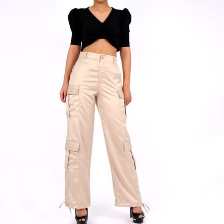 Cargo Jarola Satinado Xime Beige 26