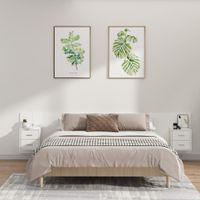 Cabecera de cama Flotante con veladores 2 cajones Cristina color Blanco TU MESITA
