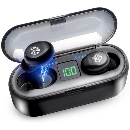 Audífonos Bluetooth Inalámbrico Power Bank Touch F9 Negro