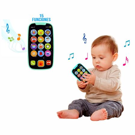 Mi Primer Smartphone para Bebés Verde Toca y Aprende