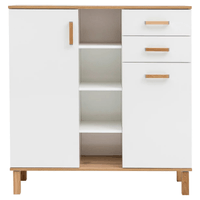 Alacena para cocina 2 puertas 2 cajones Fátima color Blanco/Haya TU MESITA