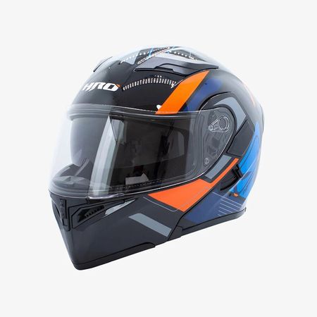 Casco Hro 3400 Dv Ark Negro Naranja L