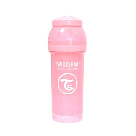Biberón Twistshake Anti-Colic Pastel Pink - Frasco 260 ML