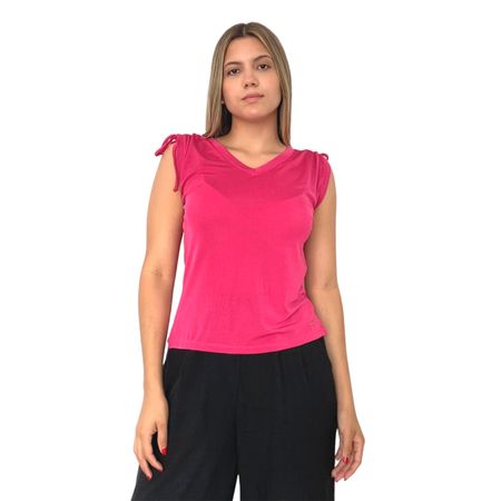 Blusa Manga Cero Jarola  Paula Fucsia S