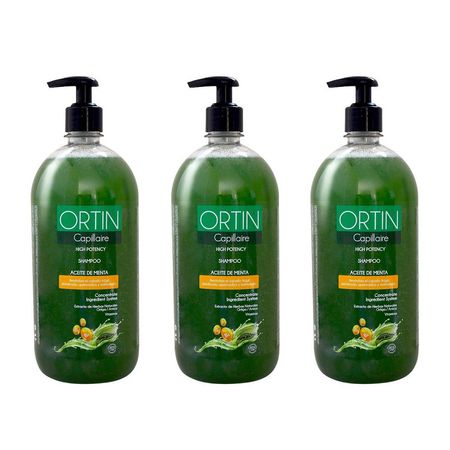 Shampoo Ortin Capillaire 1Lt 3 Unidades