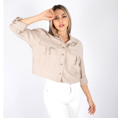 Blusa crop Jarola Coco beige L