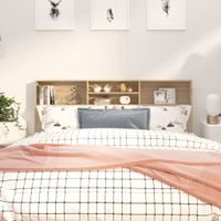 Cabecera de cama con repisas Denisse color Haya TU MESITA